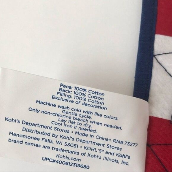 New! Patriotic Americana Stripes Stars Kitchen Table Linens Runner Napkins Set - Picture 13 of 13